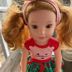 Wellie Wishers Willa doll and new book American Girl.